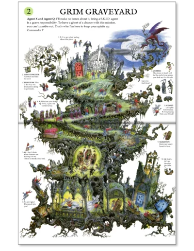 Haunted Castle Book - Interactive Game - Grim Graveyard - Leo Hartas